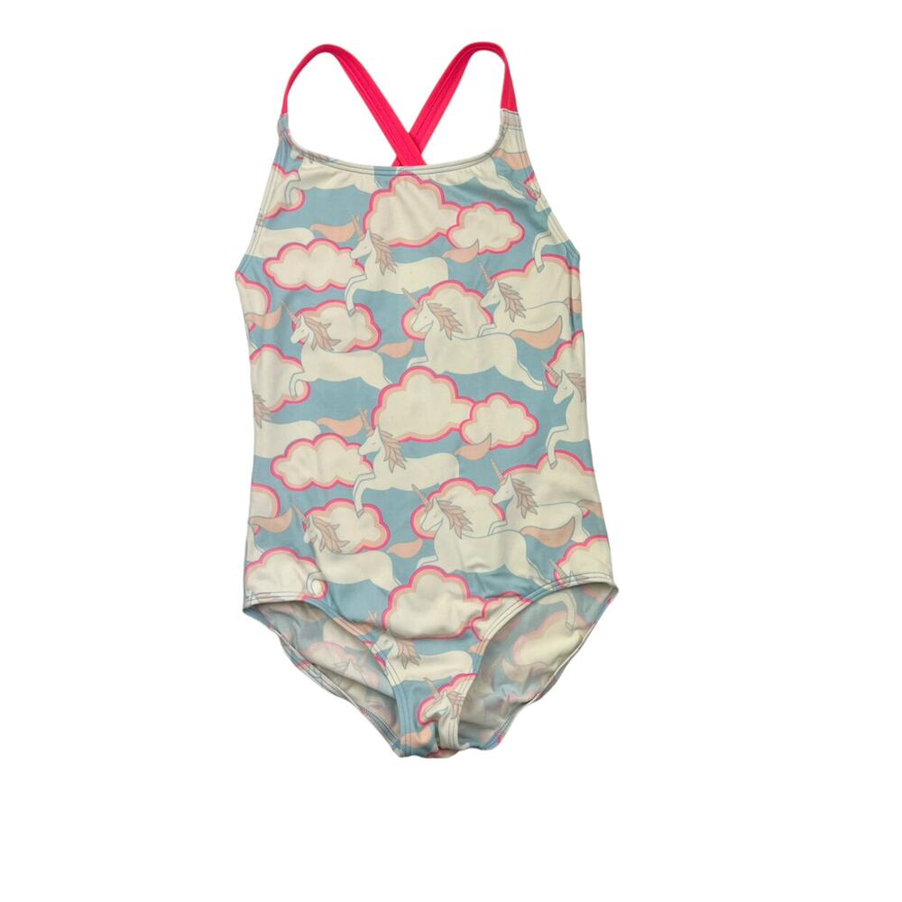 Mini Boden Clouds Unicorn Swimsuit